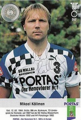 Michael Källman SG Wallau-Massenheim TOP AK Original Signiert Handball + A33510