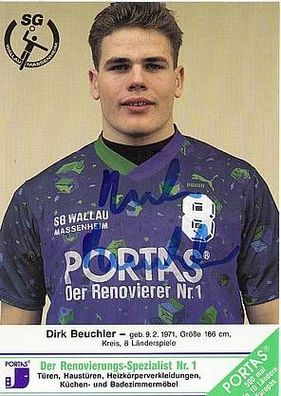 Dirk Beuchler SG Wallau-Massenheim Autogrammkarte Original Signiert Handball + A33508