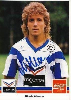 Nicola Allocca Karlsruher SC 1989-90 Autogrammkarte + A 2713