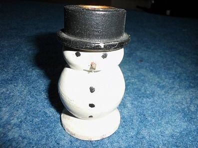 Leuchter / Kerzenhalter---Schneemann---7,5 cm