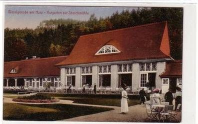 56280 Ak Wernigerode am Harz Kurgarten zur Storchenmühle um 1910
