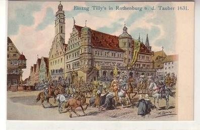 55462 Ak Einzug Tilly´s in Rothenburg ob der Tauber 1631, um 1910
