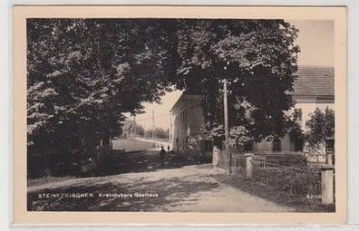 42920 Ak Steinkirchen Krennhubers Gasthaus um 1940