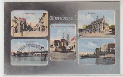 55808 Mehrbild Ak Schönebeck an der Elbe Salzerstrasse 1919