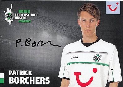 Patrick Borchers Hannover 96 2012-13 Autogrammkarte + A33857
