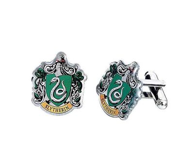 Harry Potter - Manschettenknöpfe Slytherin Wappen Crest cufflinks NEU NEW