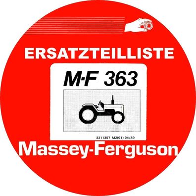 Ersatzteilliste Massey Ferguson MF 363