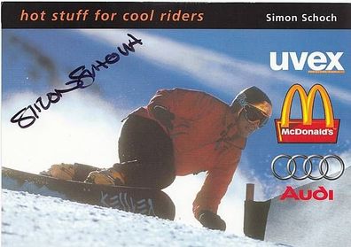 Simon Schoch Snowboard Autogrammkarte Original Signiert + G 5065