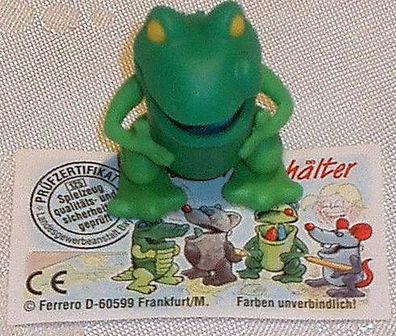 Frosch mit Beipackzettel