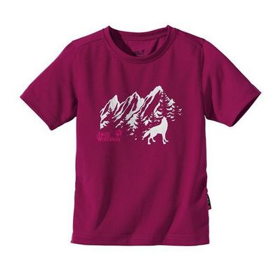Jack Wolfskin Kids Wolf T-Shirt Kindershirt Mädchenshirt Sommershirt