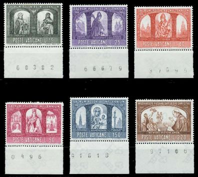 Vatikan 1966 Nr 502-507 postfrisch URA X809C36