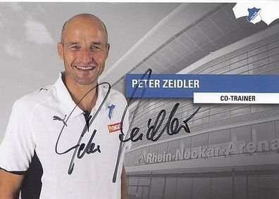 Peter Zeidler TSG Hoffenheim 2009-10 Autogrammkarte + A34251