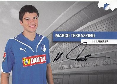 Marco Terrazzino TSG Hoffenheim 2009-10 Autogrammkarte + A34262