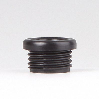 5 x Isolierungs-Gewindenippel schwarz 12x7 mm M10x1 Durchgang 6,8 mm