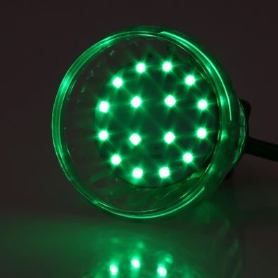 E14 LED Kappenlampe grün 16 + 4 SMD 1,2W/230V