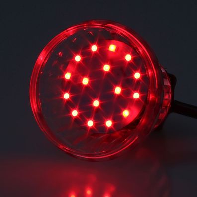 E14 LED Kappenlampe rot 16 + 4 SMD 1,2W/230V