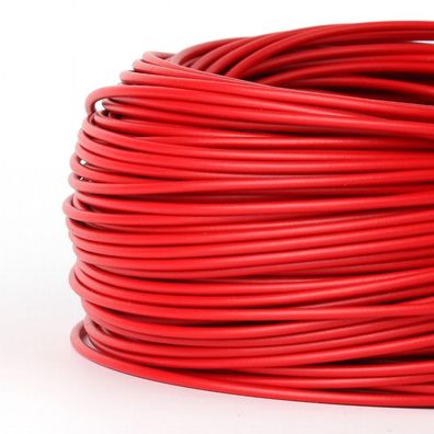 100 Meter PVC Aderleitung 1x1,5 mm² H07V-K rot (NYA-F) flexibel