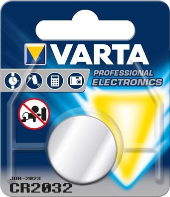 CR2032 Varta Knopfzelle 3V Lithium Batterie 230 mAh (6032)