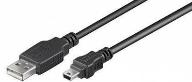 1,0 m USB 2.0 Hi-Speed Kabel USB Stecker auf USB Mini-Stecker