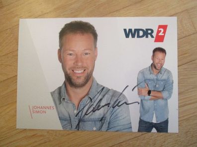 WDR2 Moderator Johannes Simon - handsigniertes Autogramm!!!
