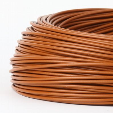 100 Meter PVC Aderleitung 1x0,75 mm² H05V-K braun (NYA-F) flexibel