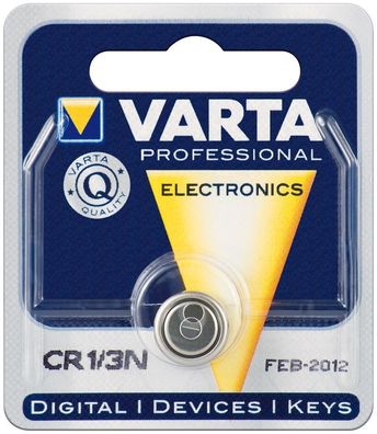 CR1/3N Varta Knopfzelle 3V Lithium Batterie 170 mAh (6131)