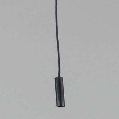Zugschnur 210mm mit Kunststoff Anhänger schwarz für Lampen Zugschalter