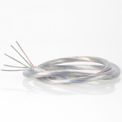 PVC/ FEP Lampenkabel Rundkabel transparent 5-adrig, 5x0,75mm²