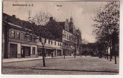 55858 Ak Schönebeck an der Elbe Markt 1919