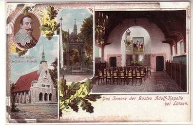55646 Ak das Innere der Gustav Adolf Kapelle bei Lützen um 1910
