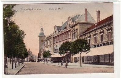 56713 Ak Schönebeck an der Elbe Partie am Markt 1909