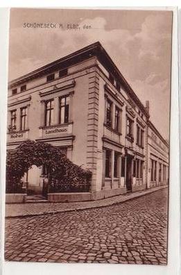 57188 Ak Schönebeck an der Elbe Hotel Landhaus 1921