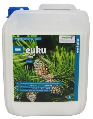 Eukula Care seidenglänzend Euku-Wax 5 L Pflege Parkett Kork versiegelt