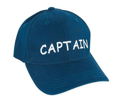 Navy Cap, Baseball Cap, Kapitäns Kappe, Mütze, Captain, Blau