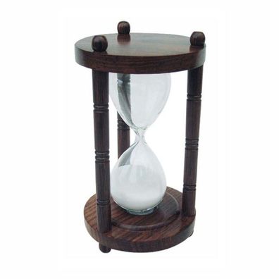 Sanduhr, Glasenuhr, maritime Stundenuhr, Große Holz Läuferuhr, 15 Minuten