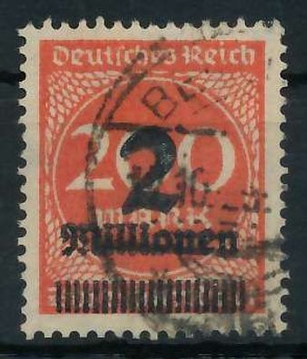 Deutsches REICH 1923 Hochinfla Nr 309AWb gestempelt gepr X8991AA