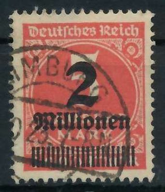 Deutsches REICH 1923 Hochinfla Nr 312Aa gestempelt gepr. X8991B6
