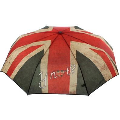 Y Not Taschenschirm Happy Rain Supermini - England Flagge