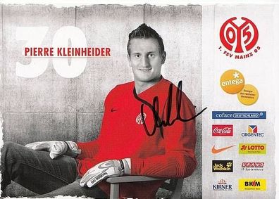 Pierre Kleinheider FSV Mainz 05 2009-10 Autogrammkarte + A34338