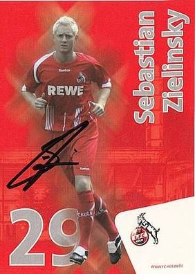 Sebastian Zielinsky 1. FC Köln 2009-10 Autogrammkarte + A34361
