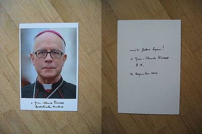 Apostolischer Nuntius Erzbischof Dr. Jean-Claude Périsset handsigniertes Autogramm!!!