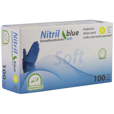 Medi-Inn Nitril Einmalhandschuhe blue soft Einmalhandschuhe Nitril