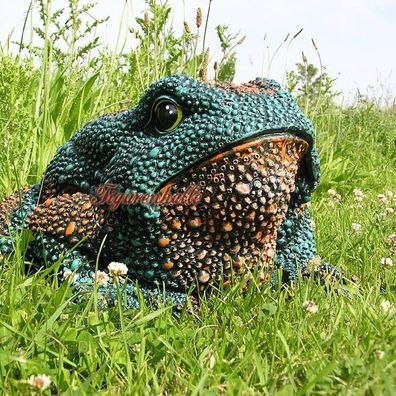 Kröte Bufonidae Figur Statue Skulptur Gartenfigur Gartenteich Teich Garten