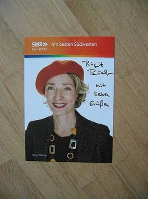 SWR Schwarzwaldserie Die Fallers Schauspielerin Birgit Bücker - handsign. Autogramm!!