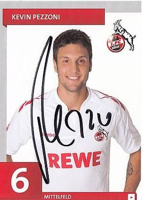 Kevin Pezzoni 1. FC Köln 2011-12 Autogrammkarte + A34488