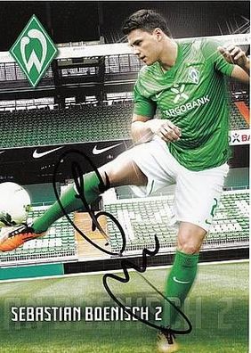 Sebastian Boenisch Werder Bremen 2011-12 Autogrammkarte + A34560
