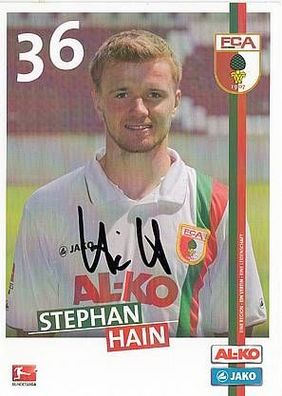 Stephan Hain FC Augsburg 2011-12 Autogrammkarte + A34664