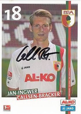 Jan-Ingwer Callsen-Bracker FC Augsburg 2011-12 Autogrammkarte + A34675