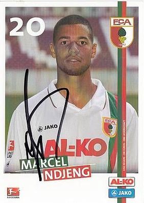Marcel Ndjeng FC Augsburg 2011-12 Autogrammkarte + A34673