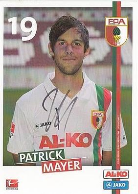 Patrick Mayer FC Augsburg 2011-12 Autogrammkarte + A34674